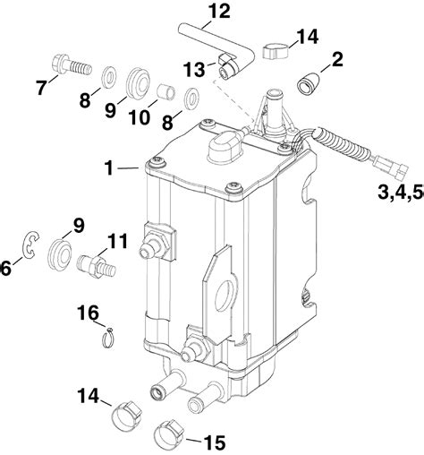 Evinrude Outboard Parts By Hp E Dslsuc Fuel Pump Vapor