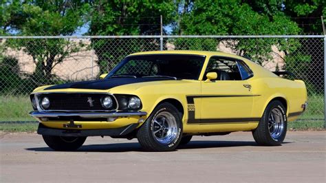 Bright Yellow 1969 Ford Mustang