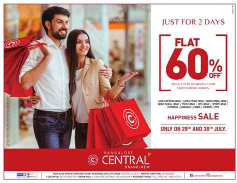 Bangalore Central Just For 2days Flat 60 Ad Advert Gallery