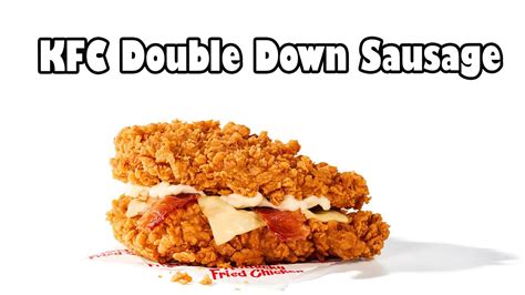 Kfc Double Down Sausage Youtube