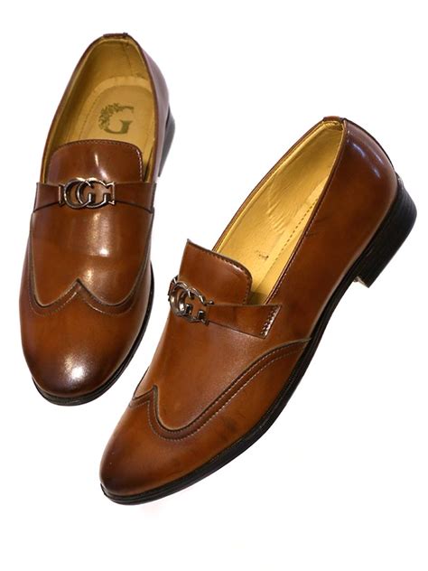 Tan Formal Men Loafers | Mubarkaan Store