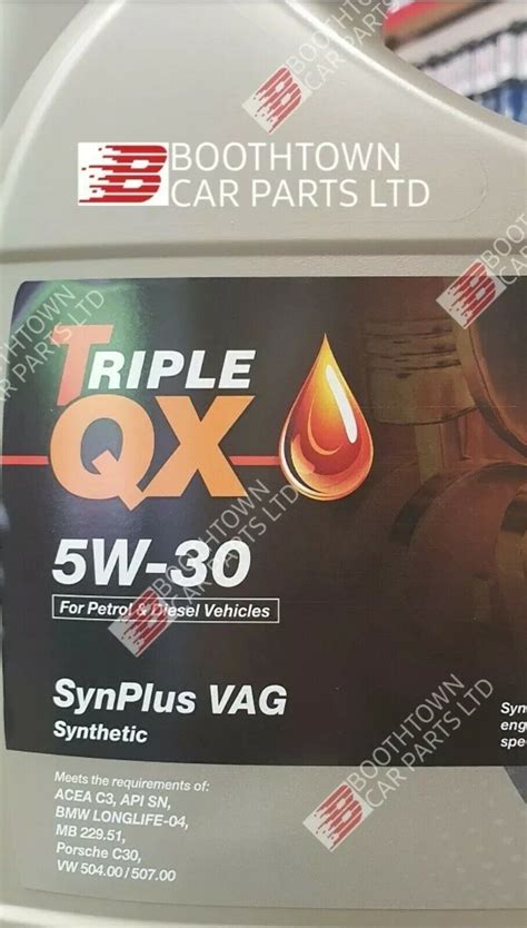 Triple Qx Synplus W Vag C Fully Synthetic Car Engine Oil Litre