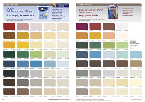 Dulux Interior Paint Colour Charts Paint Color Chart Dulux Colour Images