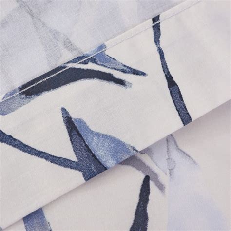 Zen Navy Cotton Flat Sheet Dunelm