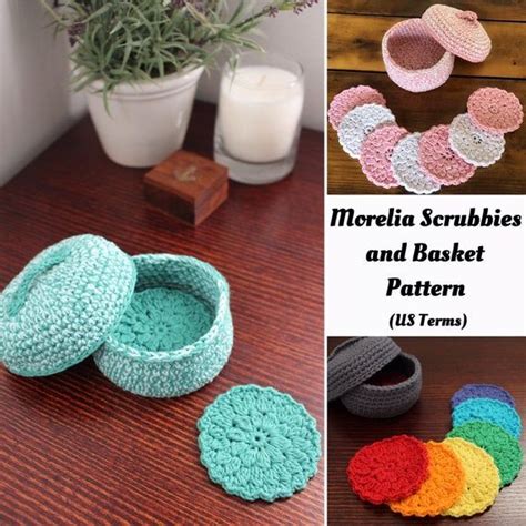 Morelia Scrubbies Set Crochet Pattern Crochet Basket Crochet