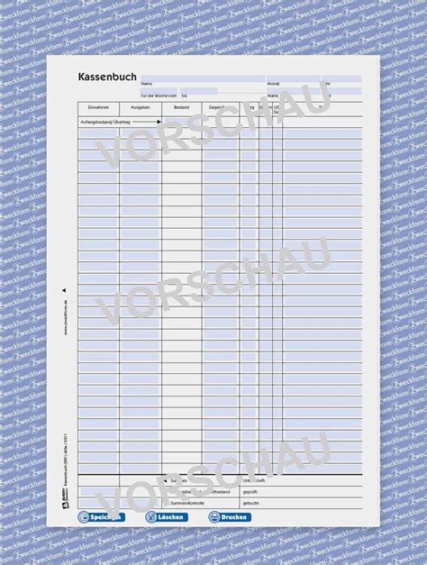 Kassenbuch Vorlagen Zum Ausdrucken Schön Kassenbuch Muster