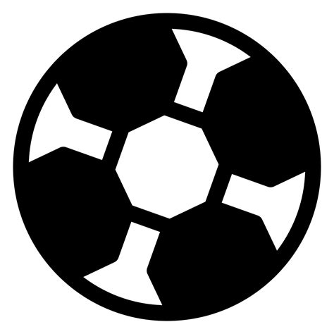 Soccer Glyph Icon Illustration Isolated On White Background