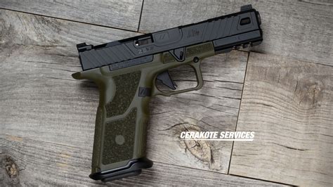 ZEV OZ9 Elite Standard OD Green Pistol NS Cerakote Services