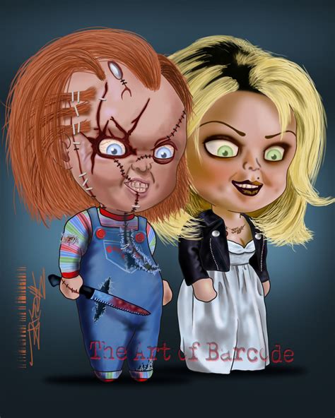 Chucky & Tiffany bride of Chucky 3 VARIANTS Artistic | Etsy