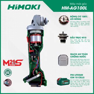 Thân máy mài pin Himoki AG100L Không chổi than Chân pin phổ thông bảo