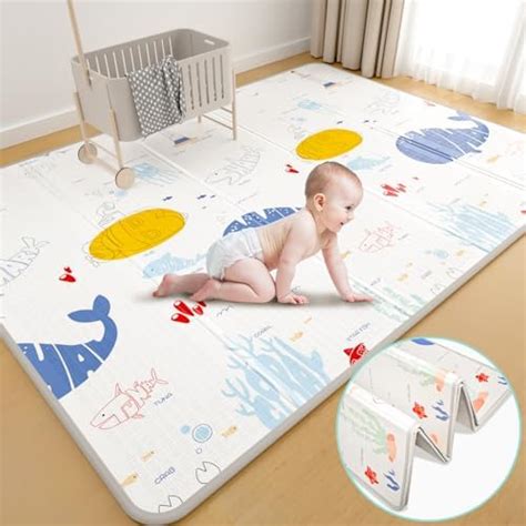 Amazon Foldable Baby Playmat XPE Foam Baby Gym Play Mat With