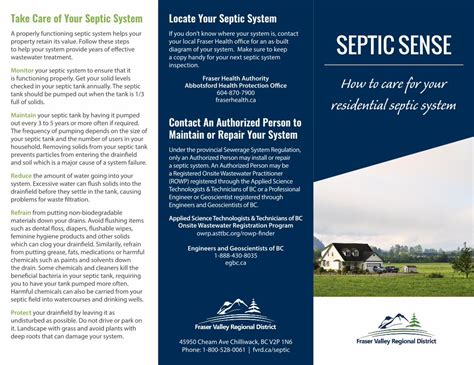 Pdf Take Care Of Your Septic System Locate Your Septic Protect Your Drainfield By