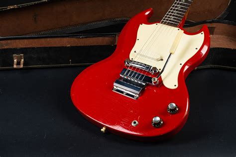 1967 Gibson Sg Melody Maker Fire Engine Red Guitarpoint