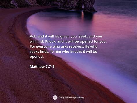 Matthew 77 8 Daily Bible Inspirations