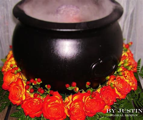 Halloween Witch Cauldron Centerpiece Halloween Decorating Idea With