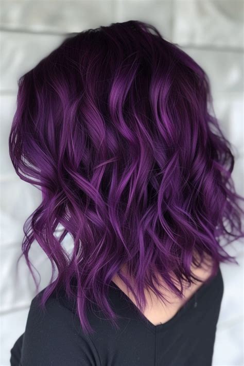 42+ Stunning Midnight Purple Hair Ideas