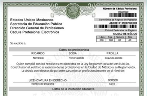 Así Luce La Nueva Cédula Profesional Electrónica