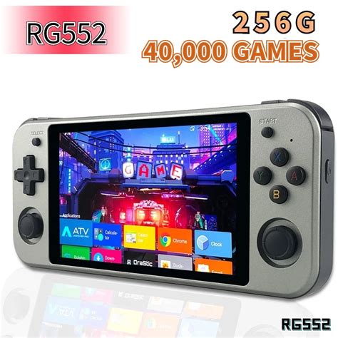 Anbernic Console De Jeu Portable Rétro Rg552 Avec Écran Ips De 5 36