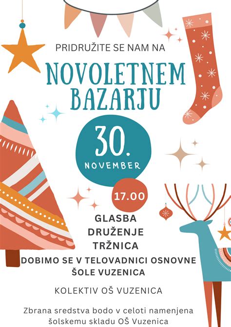 Vabilo Na Tradicionalni Bo I No Novoletni Bazar Sprememba Prostora