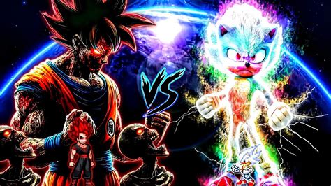 Epic Evil Goku TP V3 OP All Form VS Sonic Chaos RN V2 OP All Form