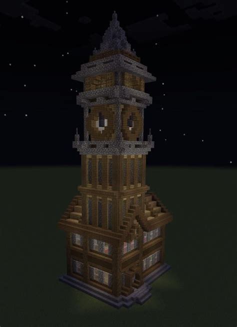 Clock Tower : r/Minecraft