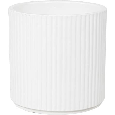 Openook Ribbed Pot Extra Large White BIG W