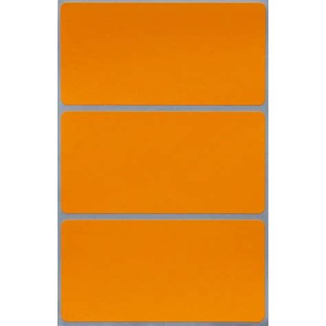 Gommettes Tiquettes Autocollantes Rectangulaires Orange Fluo Environ