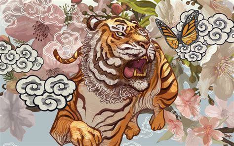 Japanese Traditional Tiger Art