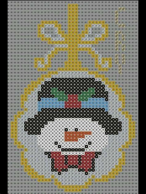 Christmas Cross Stitch Snowman Ornament