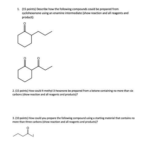 Solved 1 15 Points Describe How The Following Compounds Chegg