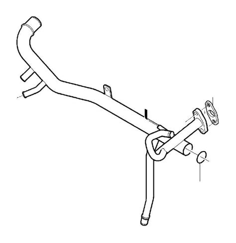 Volvo V70 XC Coolant Pipe Cooling System Engine 1562758 9497008