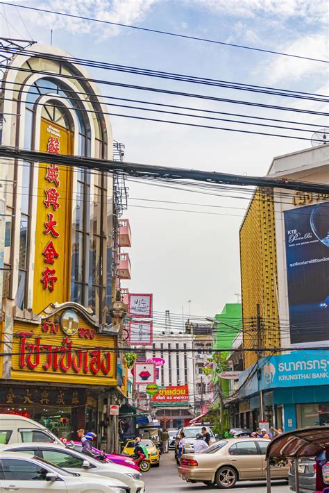 Bangkok Thailand May Heavy Traffic In China Town On Yaowarat