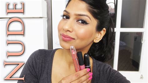 My Top Nudeneutralpink Lipsticks For Brownindianolive Skin Youtube