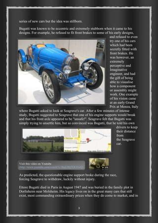 My School Project About Bugatti Automobiles PDF