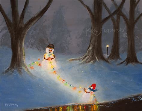 Acrylic Snowman Painting Painting Photos