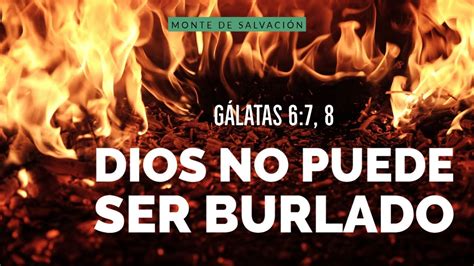 Dios no puede ser burlado Gálatas 6 7 8 Mensaje Dominical YouTube