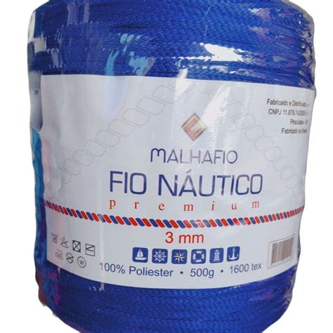 Fio Na Tico Premium Poli Ster Mm G Azul Royal Lot