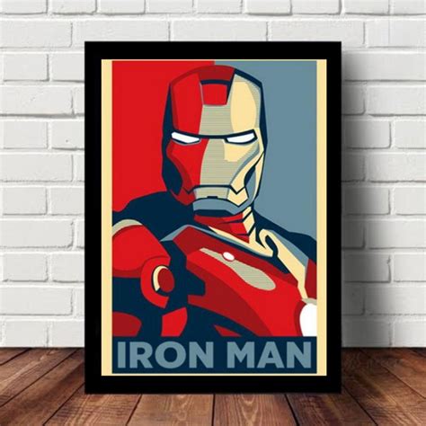 Quadro Decorativo Homem De Ferro Her Is Marvel Elo