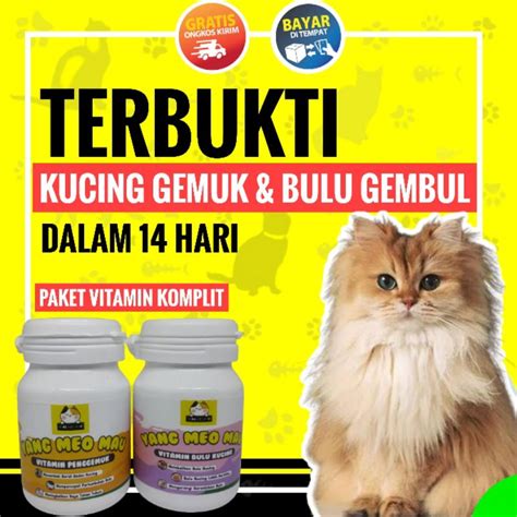 Jual Vitamin Kucing Nafsu Makan And Vitamin Bulu Lebat Dan Sehat Shopee