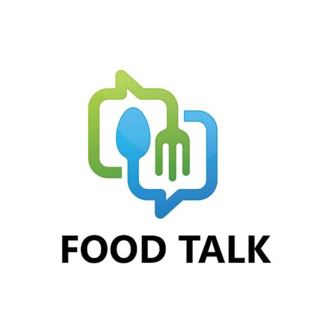 Premium Vector Food Talk Logo Template Design Vector