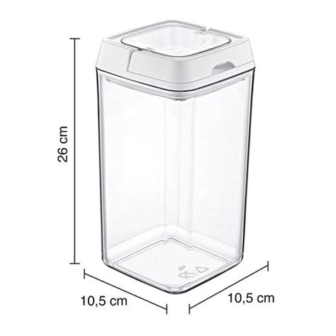 Novahus Canister Contenedor Hermético 2Lt Lock Crystal