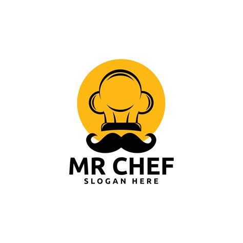 Mr chef logo design for restaurants and cafes 11842586 Vector Art at Vecteezy