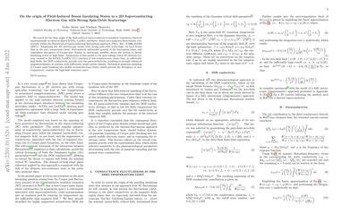 On The Origin Of Field Induced Boson Insulating States In A 2D