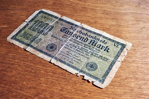 Premium Photo Old German Banknote Marks