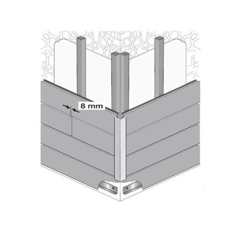 Profil D Angle En Bois Composite Pour Bardage Mccover Chocolat L