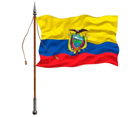 Fondo De La Bandera Nacional De Ecuador Con La Bandera De Ecuador