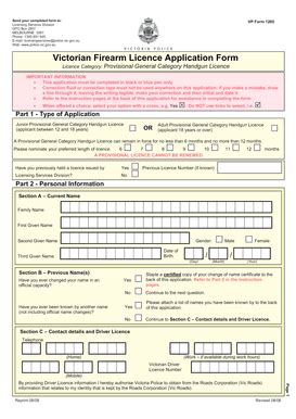 Fillable Online Cdpc Net Provisional BLicenceb Victoria Police Cdpc