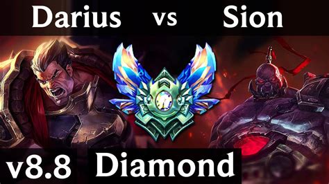 Darius Vs Sion Top ~ Quadrakill Legendary 800 Games Kda 1025