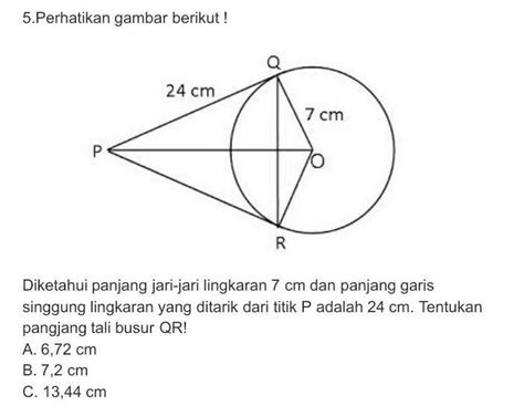 Menghitung Panjang Tali Busur Lingkaran Rumus Matematika