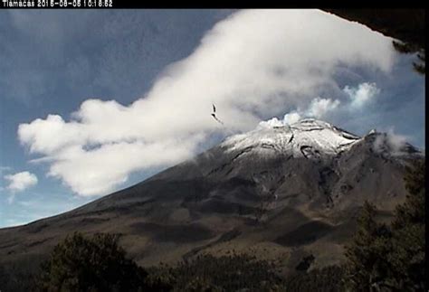 Reporte del monitoreo de CENAPRED al volcán Popocatépetl hoy 5 de